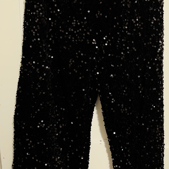 SHEIN… black sequin pants, size L - Picture 5 of 8